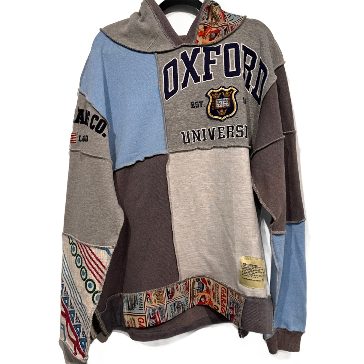 Hi Post "Mosaic" HOODED PULLOVER 1 of 1: the "OXFORD"