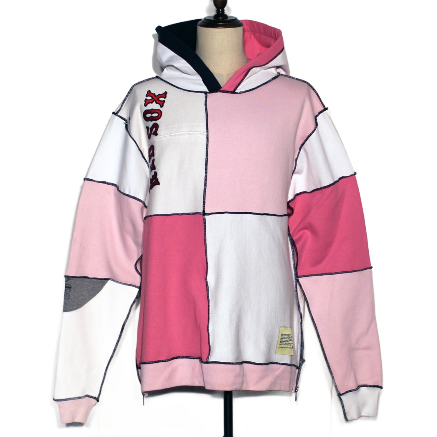 Hi Post "Mosaic" HOODED PULLOVER 1 of 1: "Pinky"