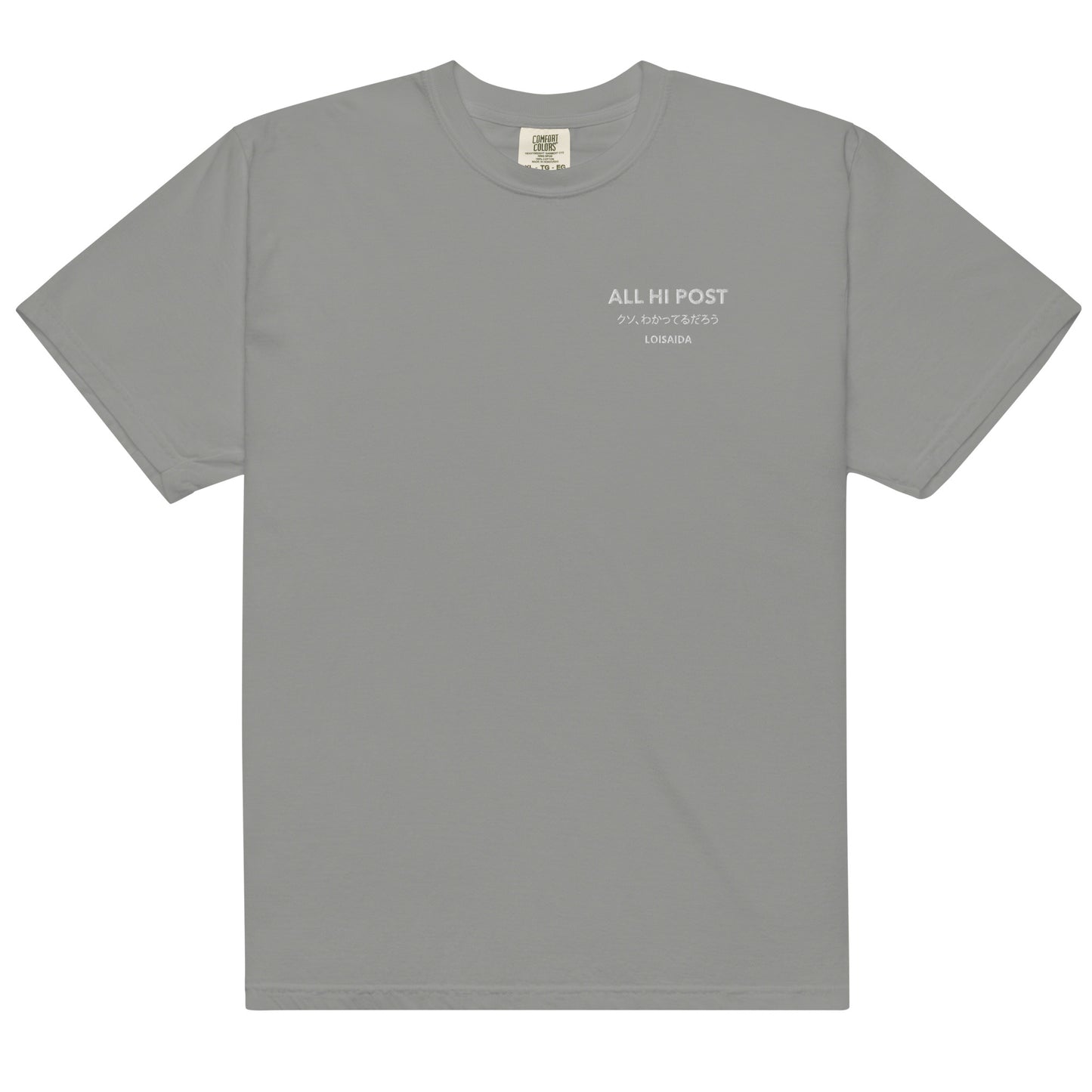 Hi Post NO SAINTS Garment-dyed heavyweight t-shirt