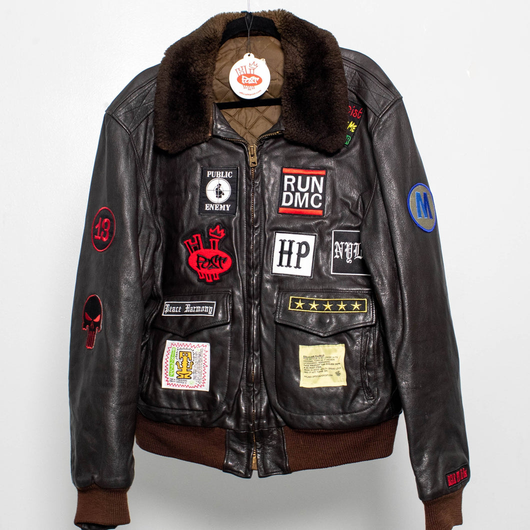 Hi Post RGLR PPL Flight Jacket aka the Dom Cruz (Vintage Leather), Size L, Brown 1 of 1