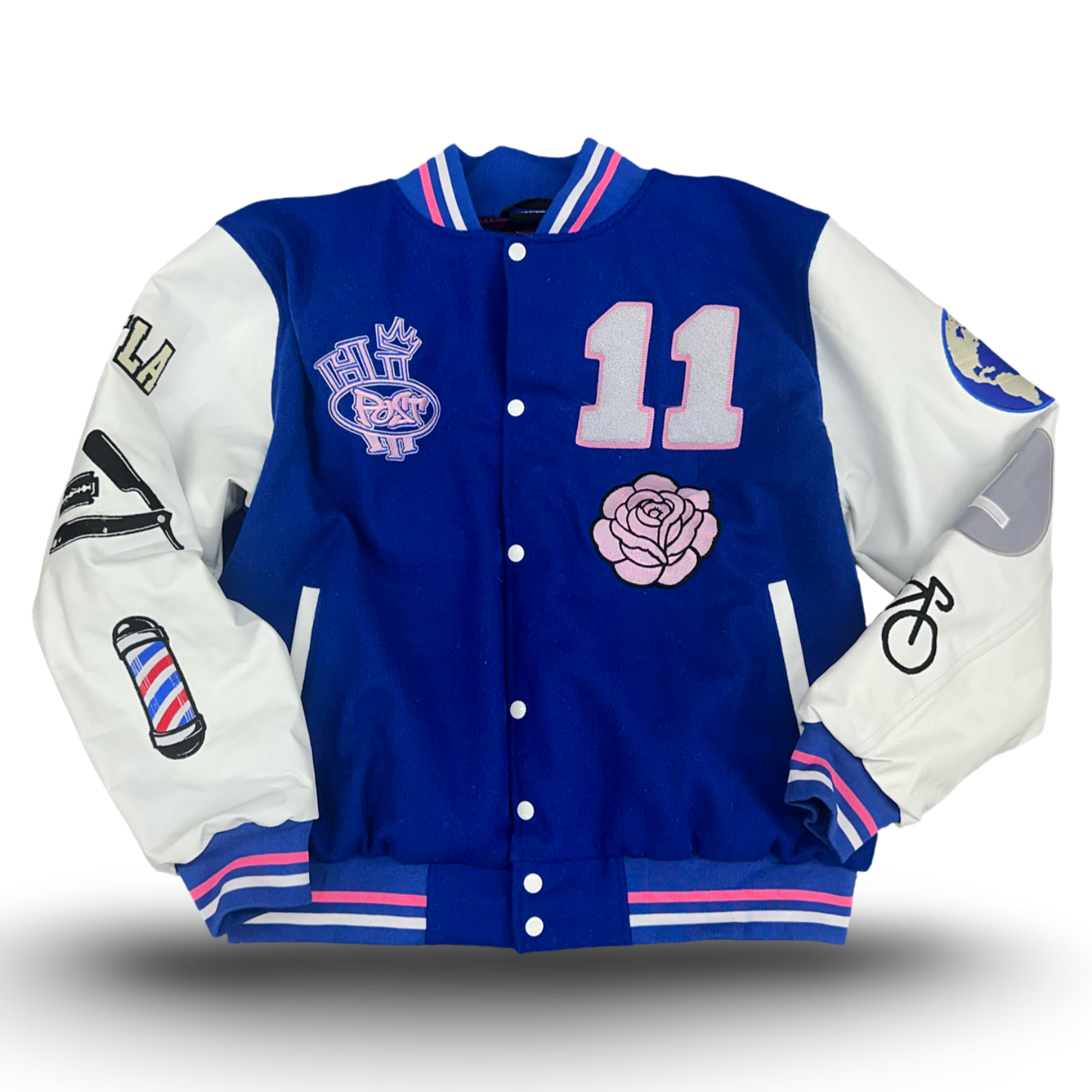 Hi Post FARCITY Jacket (Wht/Blue)