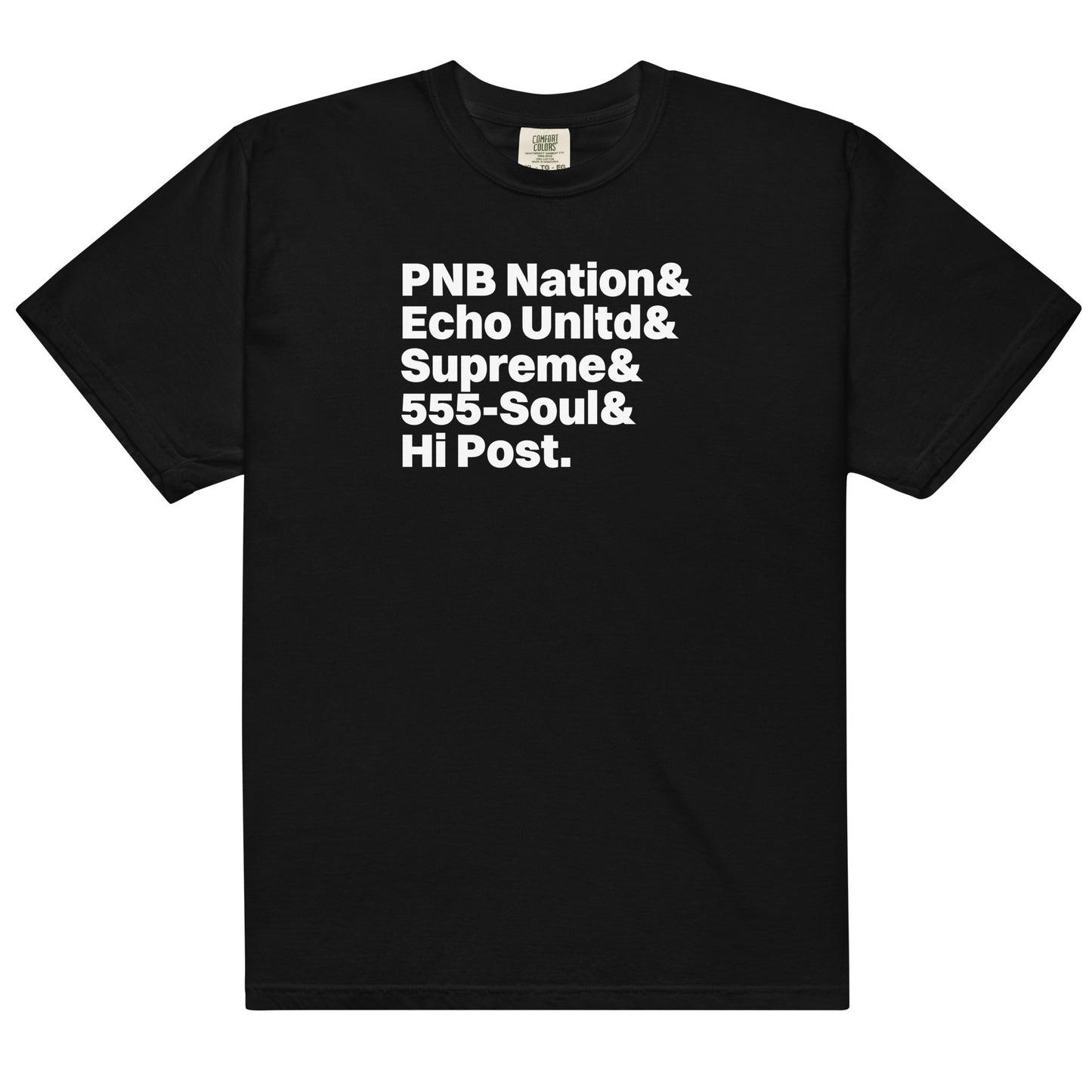 Hi Post BRAND HISTORY Garment-dyed heavyweight t-shirt