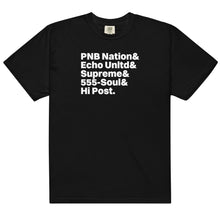 Load image into Gallery viewer, Hi Post BRAND HISTORY Garment-dyed heavyweight t-shirt