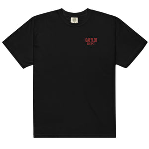 Hi Post GAFFLED DEPT Garment-dyed heavyweight t-shirt RED Type (on black, gray, white)