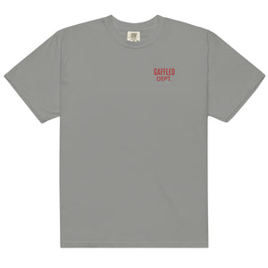 Hi Post GAFFLED DEPT Garment-dyed heavyweight t-shirt RED Type (on black, gray, white)