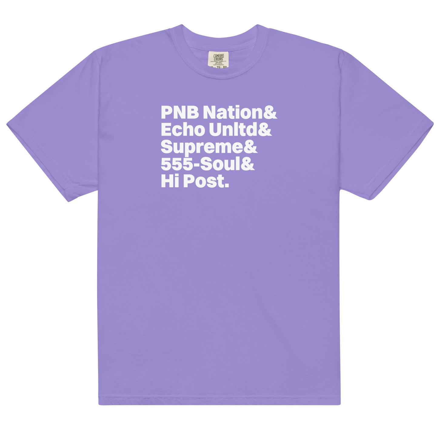 Hi Post BRAND HISTORY Garment-dyed heavyweight t-shirt
