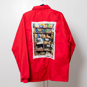 Hi Post RGLR PPL Bodega Coach Jacket  (1 of 1, RED)