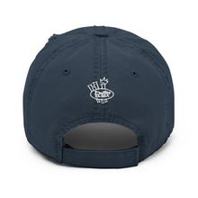 Load image into Gallery viewer, Hi Post Distressed Dad Hat (Navy or Khaki)