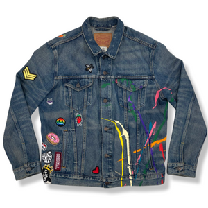 Hi Post CUSTOM VINTAGE Levi’s Denim Jacket 1 of 1: “FTH”