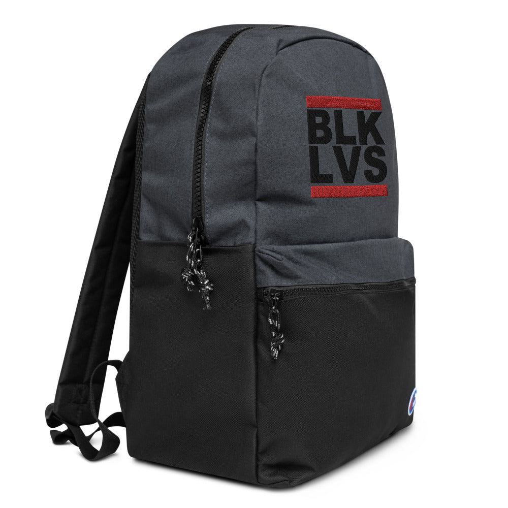 Hi Post BLK LVS Embroidered Champion Backpack