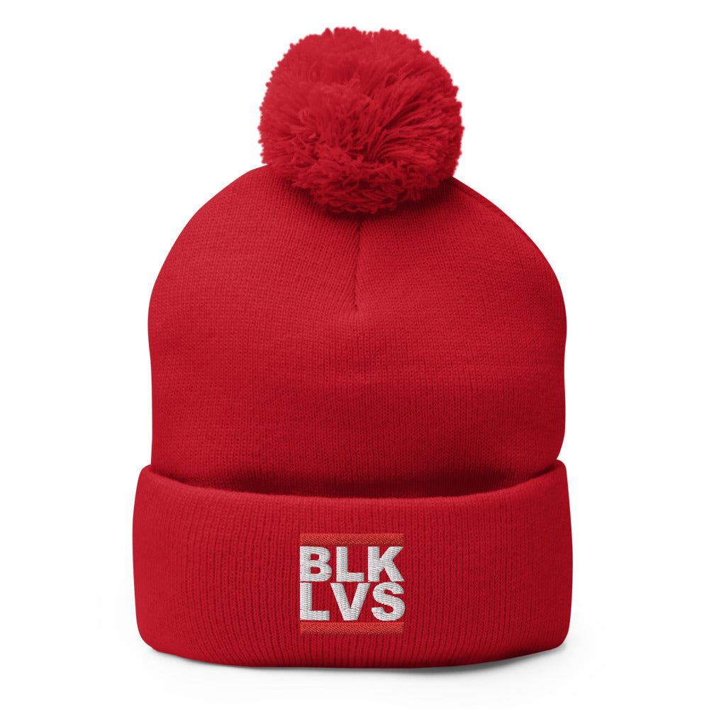 Hi Post BLK LVS Classic Pom-Pom Beanie