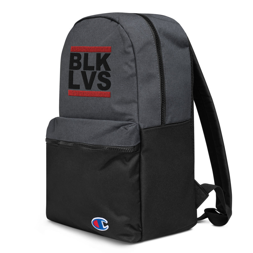 Hi Post BLK LVS Embroidered Champion Backpack