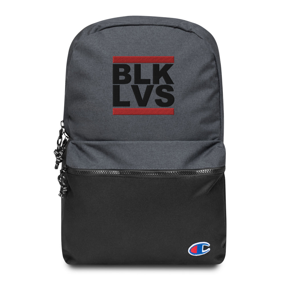 Hi Post BLK LVS Embroidered Champion Backpack