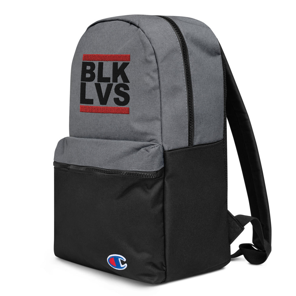 Hi Post BLK LVS Embroidered Champion Backpack