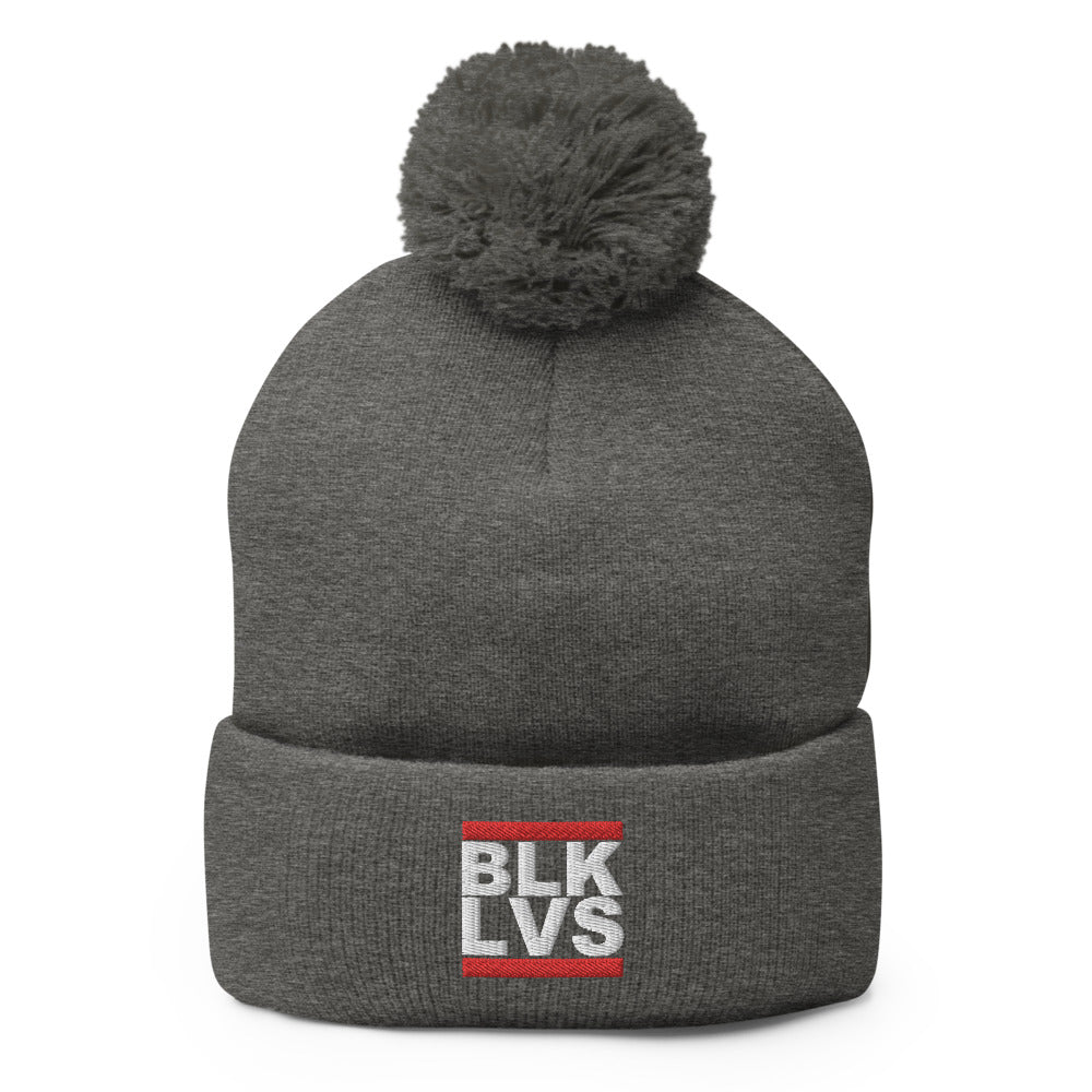 Hi Post BLK LVS Classic Pom-Pom Beanie