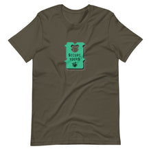 Load image into Gallery viewer, Hi Post BAG SECURE (Green Clasp) Short-Sleeve Unisex T-Shirt