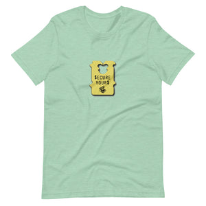 Hi Post BAG SECURE (Yellow Clasp) Short-Sleeve Unisex T-Shirt