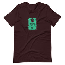Load image into Gallery viewer, Hi Post BAG SECURE (Green Clasp) Short-Sleeve Unisex T-Shirt