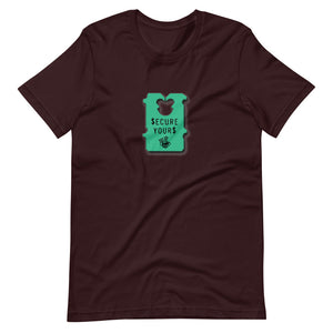Hi Post BAG SECURE (Green Clasp) Short-Sleeve Unisex T-Shirt