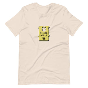 Hi Post BAG SECURE (Yellow Clasp) Short-Sleeve Unisex T-Shirt